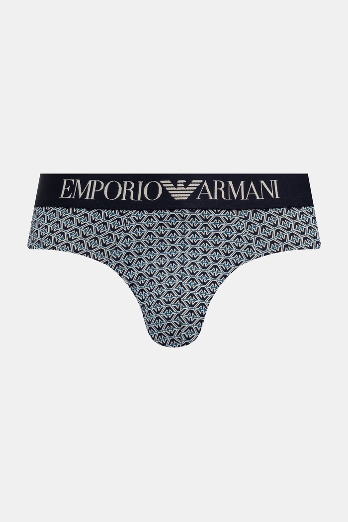 Odzież Emporio Armani Underwear slipy męskie bawełniane z elastanem 2-pack EM000251.AF25040 granatowy