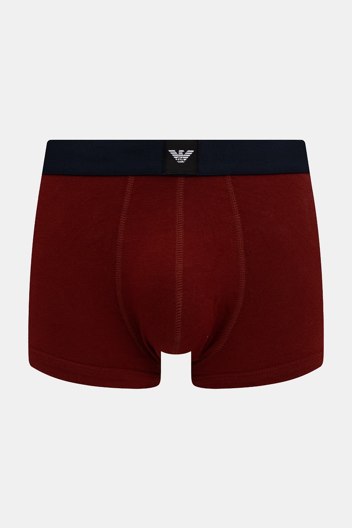 Odzież Emporio Armani Underwear bokserki męskie bawełniane z elastanem 3-pack EM002205.AF25033 biały