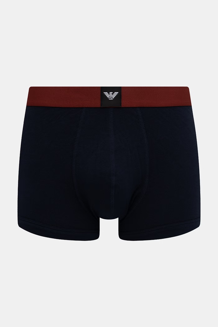 Emporio Armani Underwear bokserki męskie bawełniane z elastanem 3-pack biały EM002205.AF25033