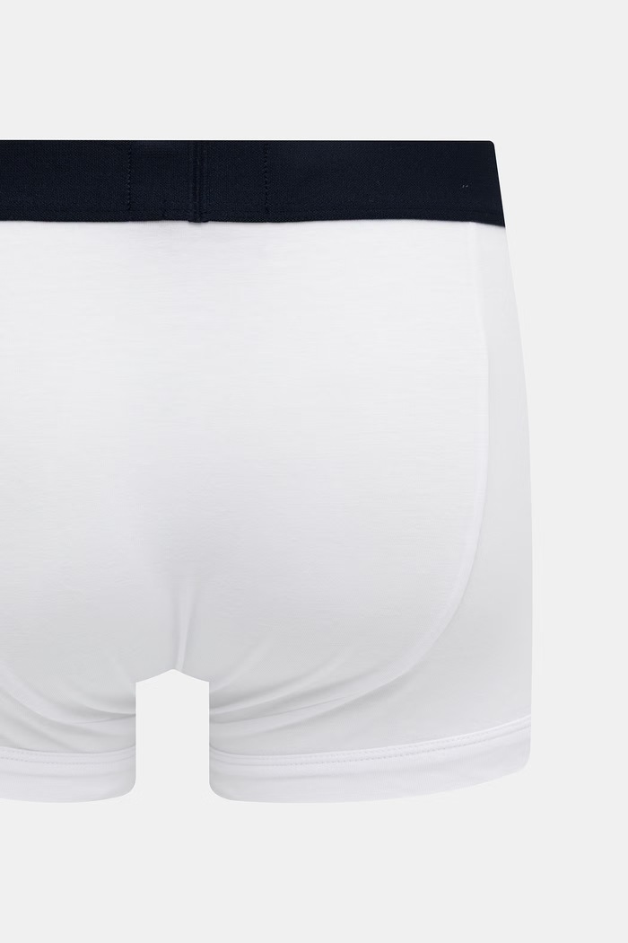 Emporio Armani Underwear bokserki męskie bawełniane z elastanem 3-pack EM002205.AF25033 biały