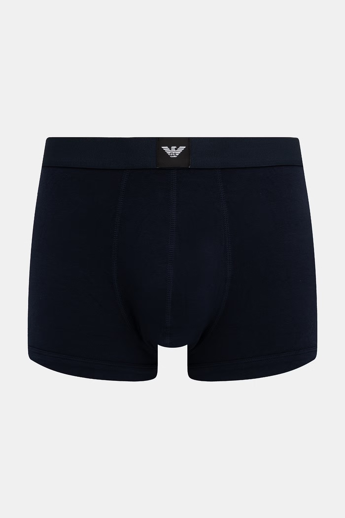 Emporio Armani Underwear bokserki męskie bawełniane z elastanem 3-pack EM002205.AF25033 czarny AW26