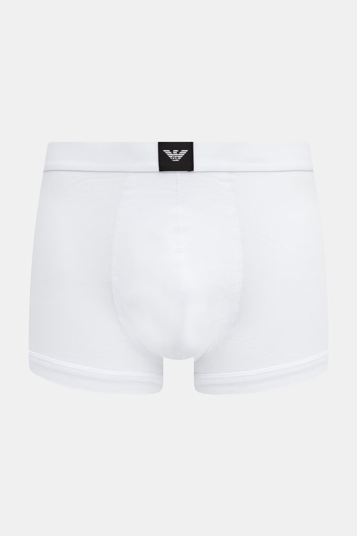 Odzież Emporio Armani Underwear bokserki męskie bawełniane z elastanem 3-pack EM002205.AF25033 czarny