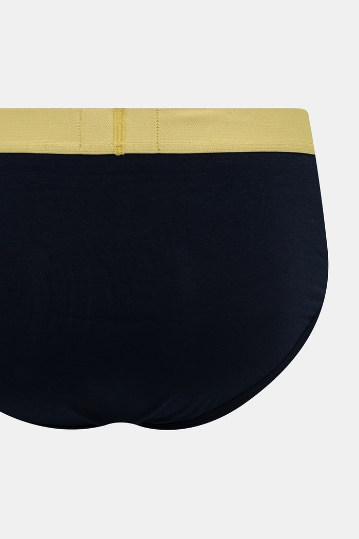 Emporio Armani Underwear slipy męskie z bawełną 3-pack EM002154.AF25033 granatowy