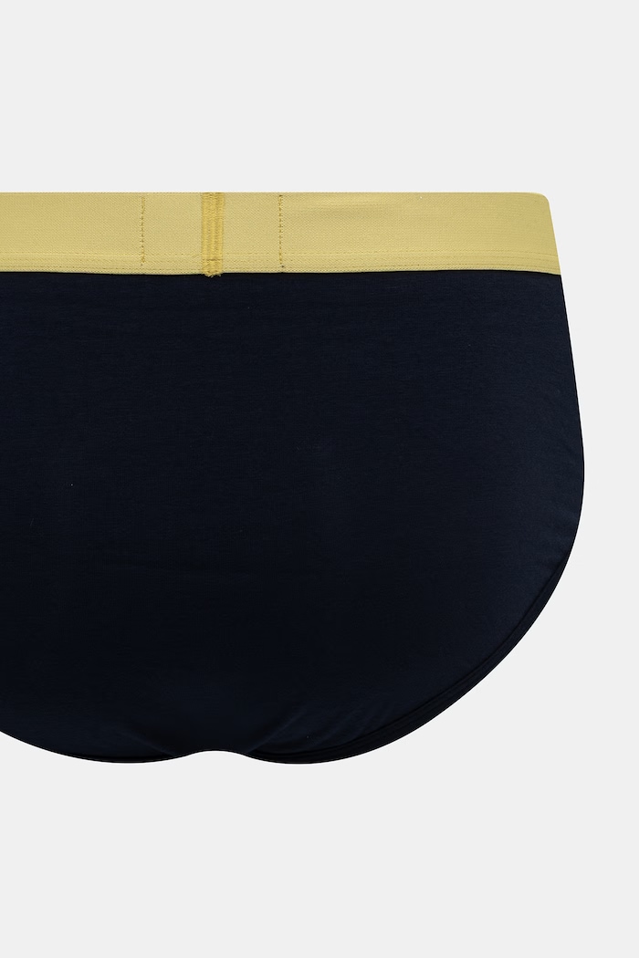 Emporio Armani Underwear slipy męskie z bawełną 3-pack EM002154.AF25033 granatowy