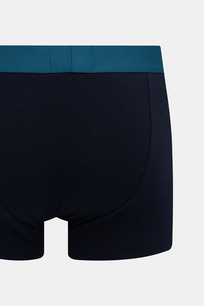 Emporio Armani Underwear bokserki dopasowane męskie bawełniane z elastanem 2-pack granatowy EM001014.AF25040