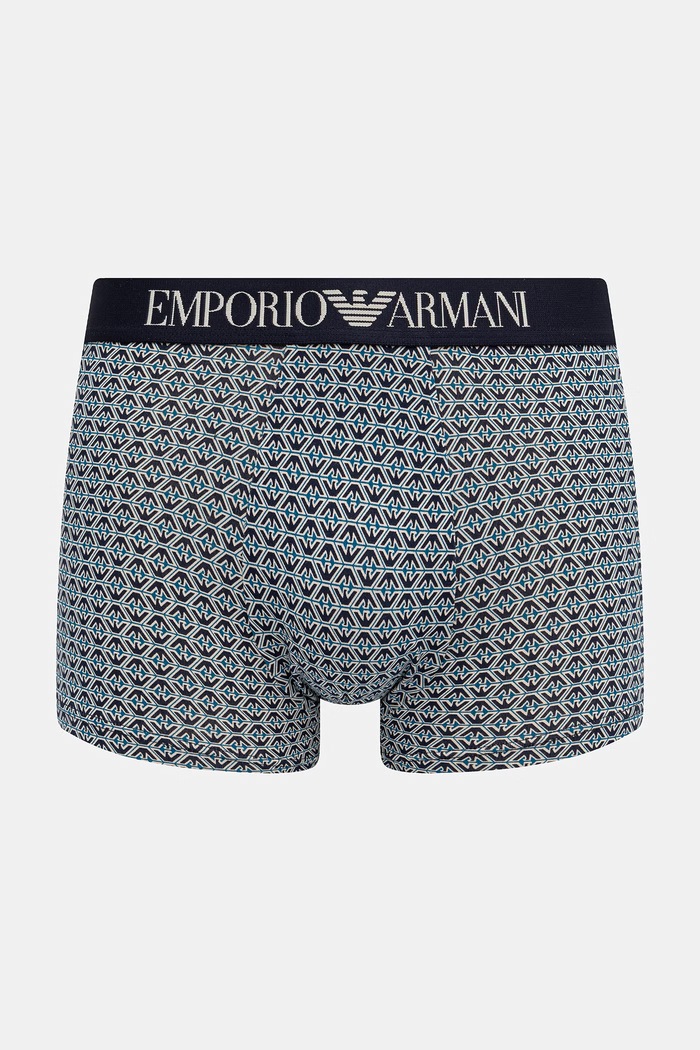 Emporio Armani Underwear bokserki dopasowane męskie bawełniane z elastanem 2-pack EM001014.AF25040 granatowy AW26
