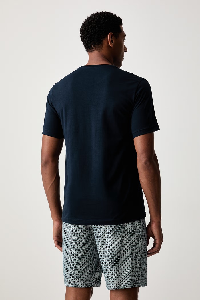 Emporio Armani Underwear piżama męska bawełniana EM000400.AF25040 granatowy AW26