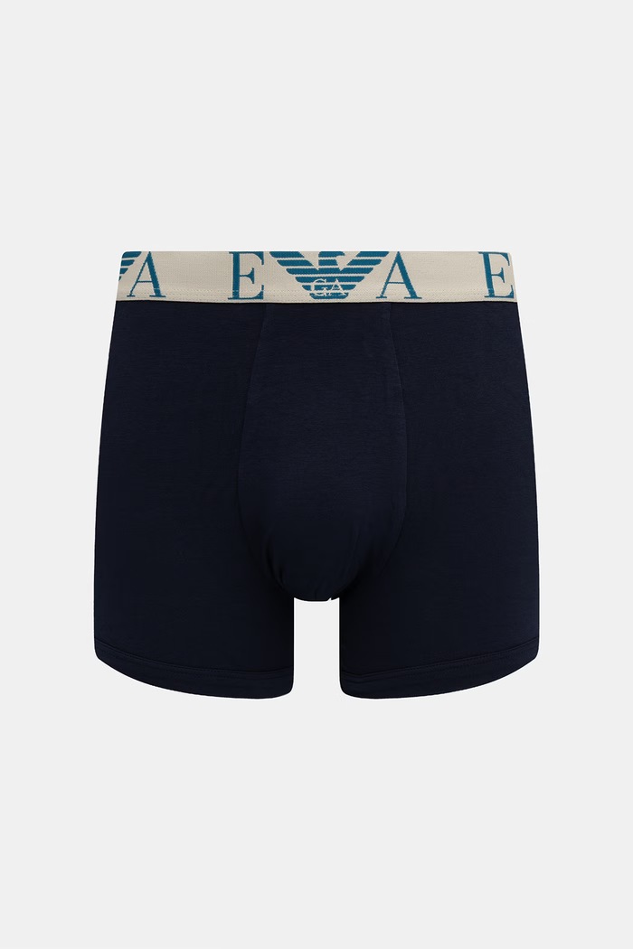 Emporio Armani Underwear bokserki męskie z bawełną 3-pack EM000261.AF25018 niebieski AW26