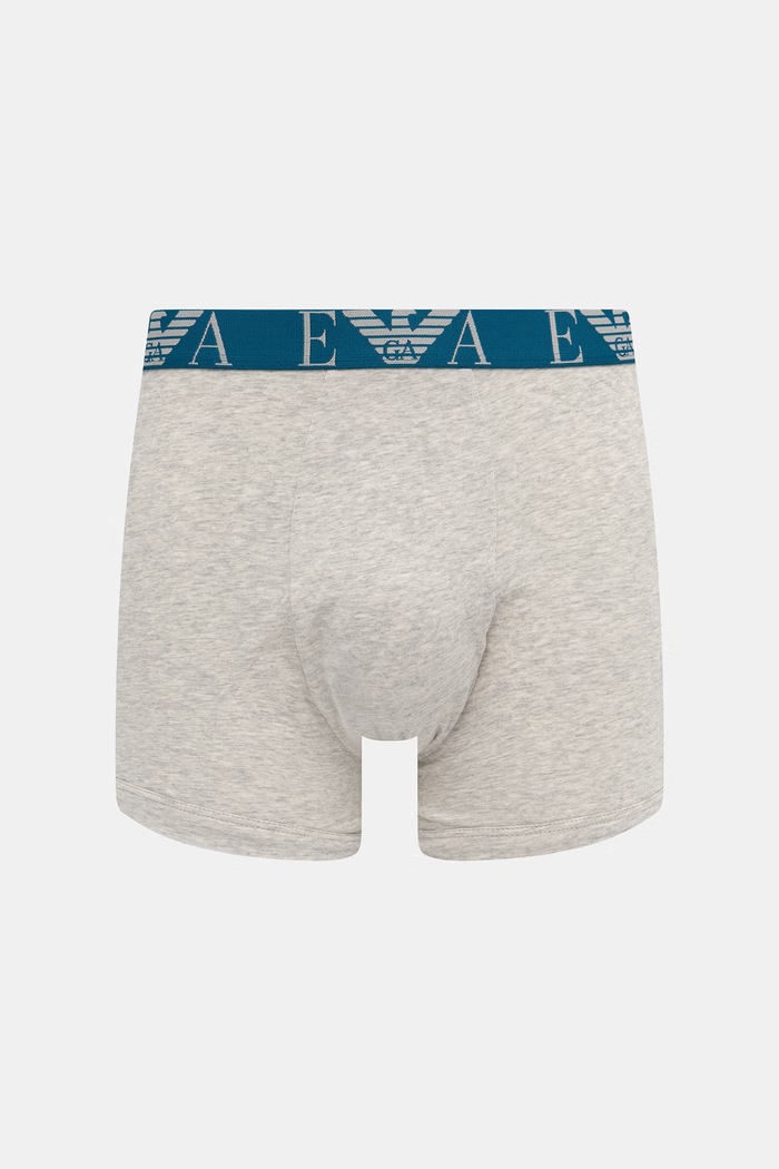 Odzież Emporio Armani Underwear bokserki męskie z bawełną 3-pack EM000261.AF25018 szary