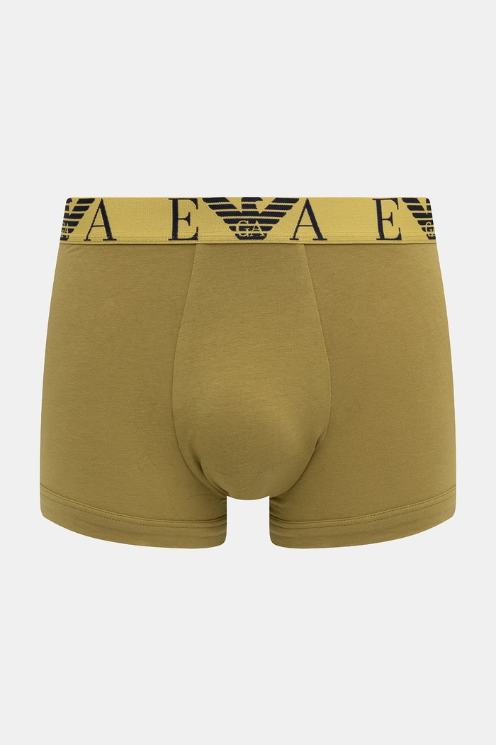 Odzież Emporio Armani Underwear bokserki dopasowane męskie bawełniane z elastanem 3-pack EM000259.AF25018 niebieski