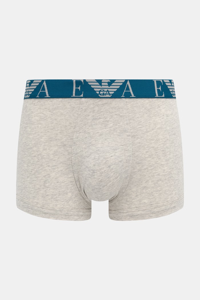Emporio Armani Underwear bokserki dopasowane męskie bawełniane z elastanem 3-pack EM000259.AF25018 szary AW26