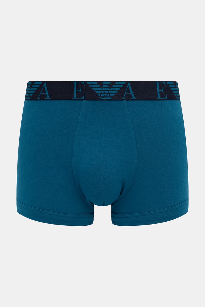 Odzież Emporio Armani Underwear bokserki dopasowane męskie bawełniane z elastanem 3-pack EM000259.AF25018 szary