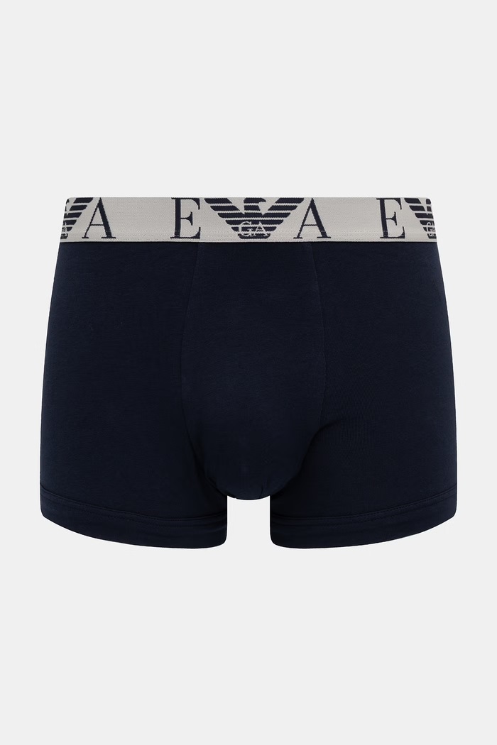 Emporio Armani Underwear bokserki dopasowane męskie bawełniane z elastanem 3-pack szary EM000259.AF25018