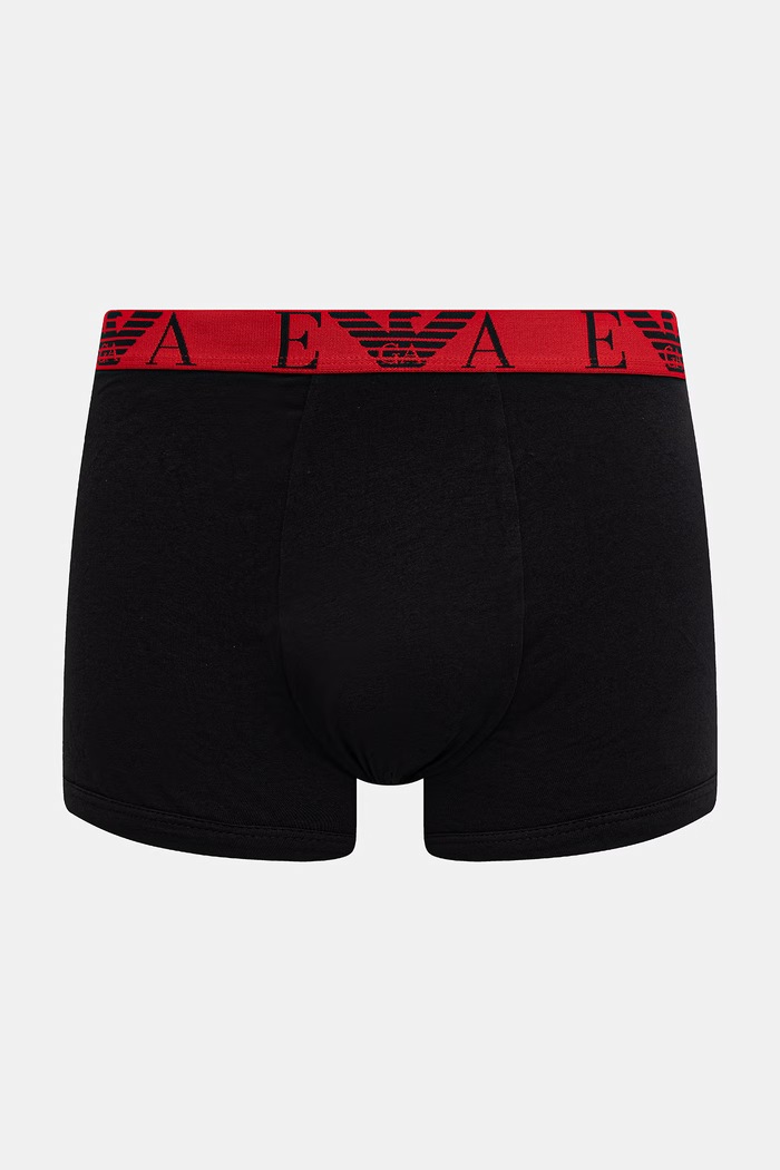 Odzież Emporio Armani Underwear bokserki dopasowane męskie bawełniane z elastanem 3-pack EM000259.AF25018 czarny