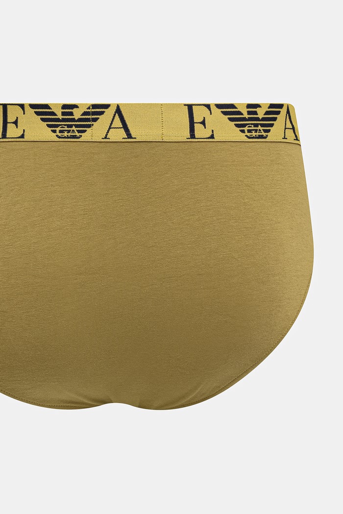 Emporio Armani Underwear slipy męskie bawełniane z elastanem 3-pack EM000258.AF25018