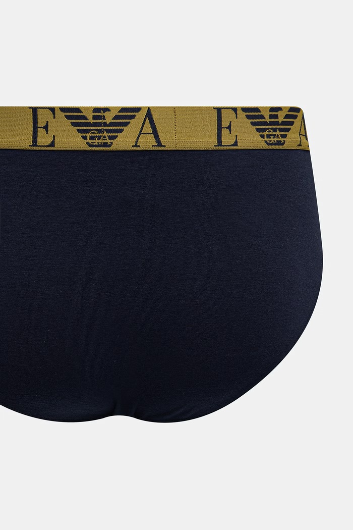 Emporio Armani Underwear slipy męskie bawełniane z elastanem 3-pack EM000258.AF25018