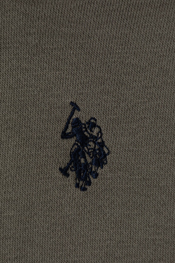 Αγορίστικα U.S. Polo Assn. Μπλούζα με κουκούλα και κουμπιά παιδική με βαμβάκι USP4413.98.116 πράσινο