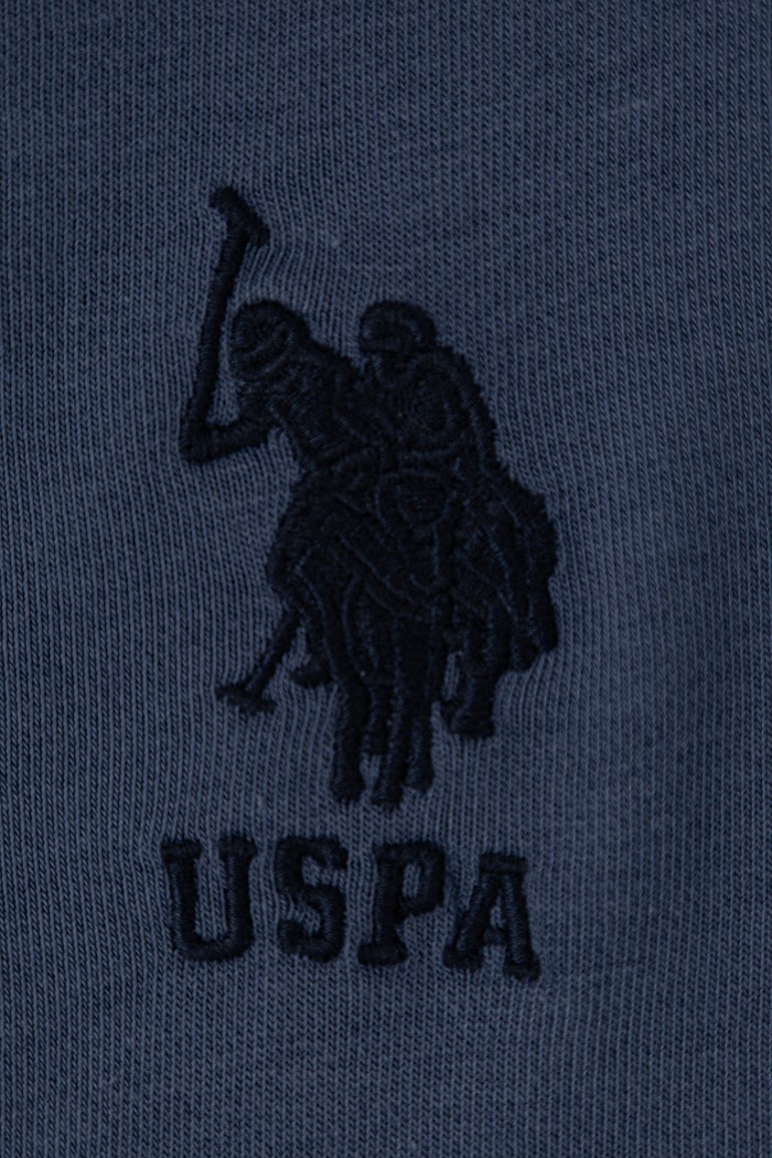 Chłopiec U.S. Polo Assn. Bluza z kapturem dziecięca z bawełną USP4410.98.116 niebieski