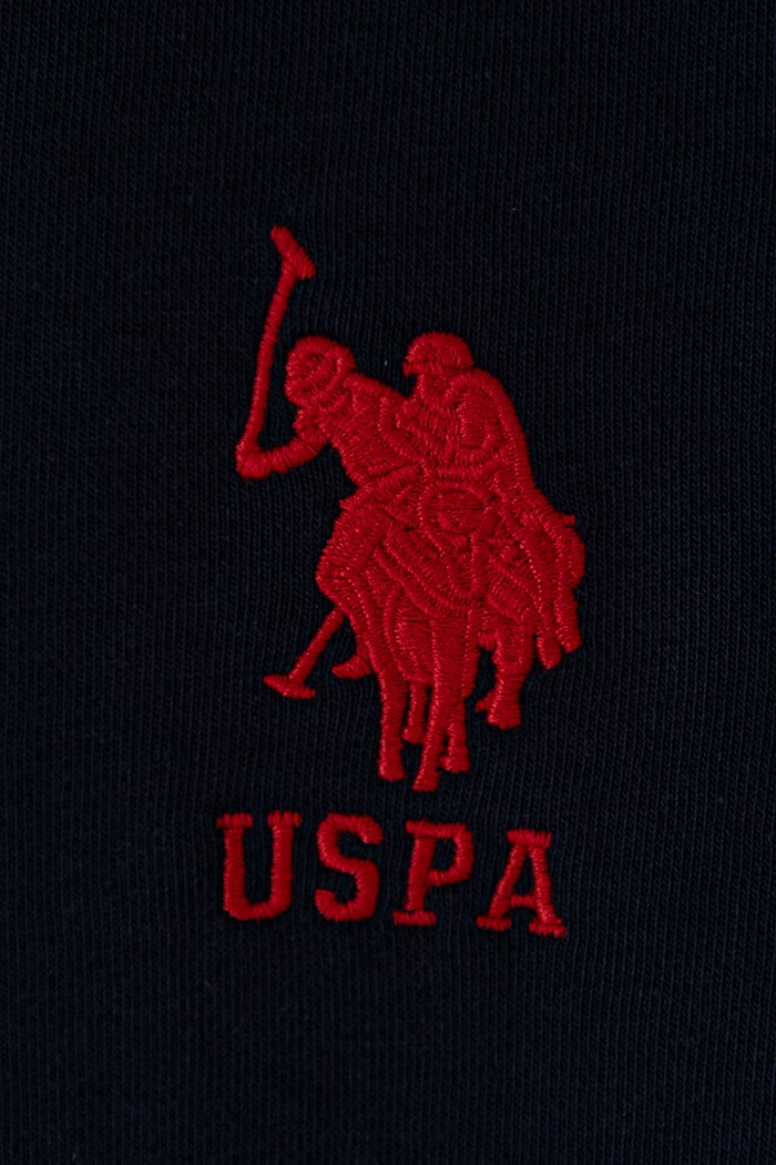 Chłopiec U.S. Polo Assn. Bluza z kapturem dziecięca z bawełną USP4410.98.116 granatowy