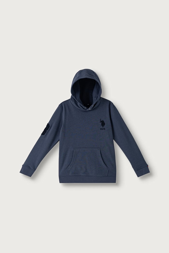 U.S. Polo Assn. Bluza z kapturem dziecięca z bawełną niebieski USP4410.122.168