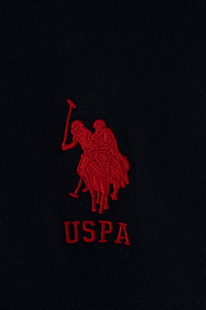 Chłopiec U.S. Polo Assn. Bluza z kapturem dziecięca z bawełną USP4410.122.168 granatowy