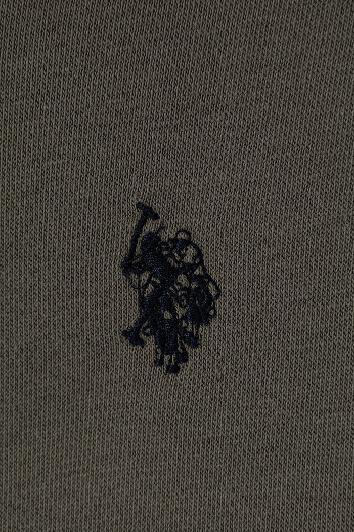 Chłopiec U.S. Polo Assn. Bluza rozpinana z kapturem dziecięca z bawełną USP4413.122.134 zielony