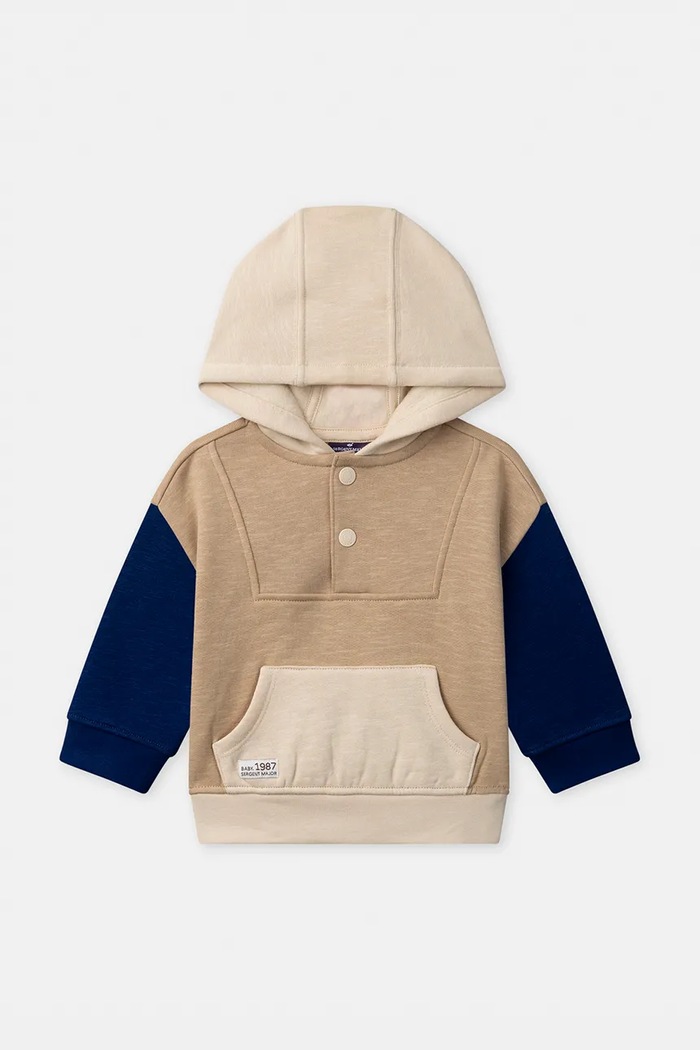 Sergent Major Bluza z kapturem dziecięca bawełniana 26H1BG31SWE beżowy AW26