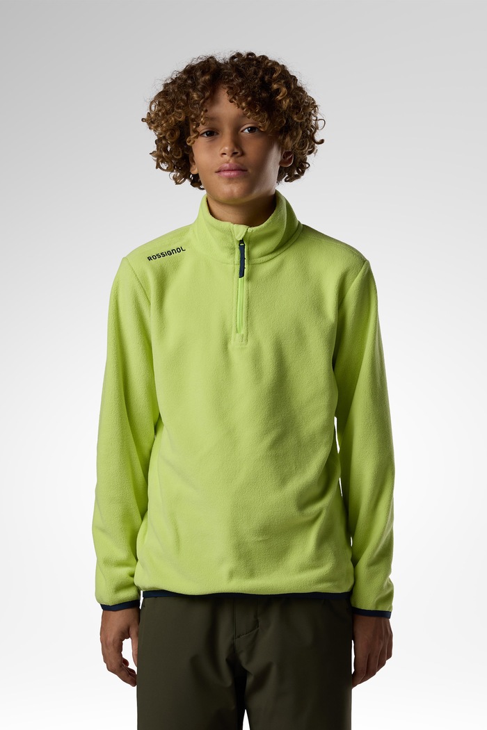 Rossignol Bluza dziecięca polarowa AR FLEECE zielony RLPYL01