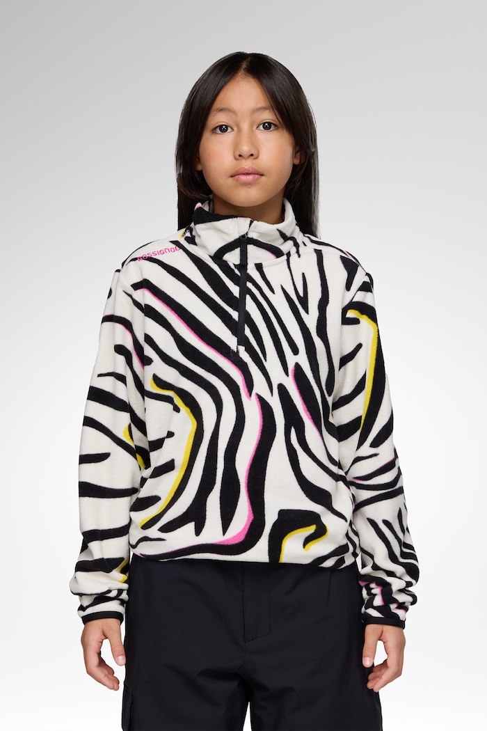 Rossignol Bluza dziecięca polarowa AR FLEECE czarny RLPYL01