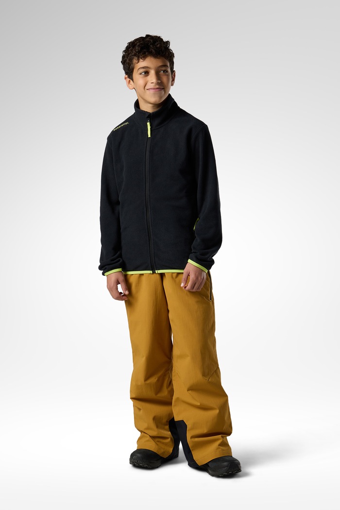 Bluza rozpinana dziecięca polarowa CE JACKET Rossignol RLPYL02 czarny