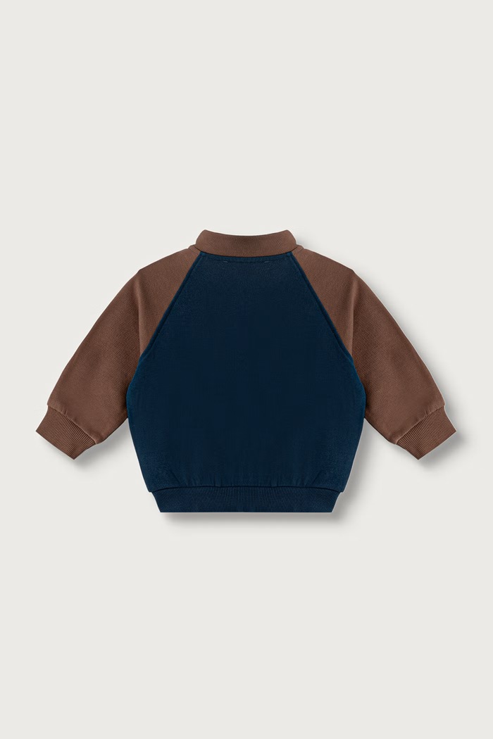 United Colors of Benetton Mikina na zips detská bavlnená 3J70G504I.P.Seasonal tmavomodrá AW26