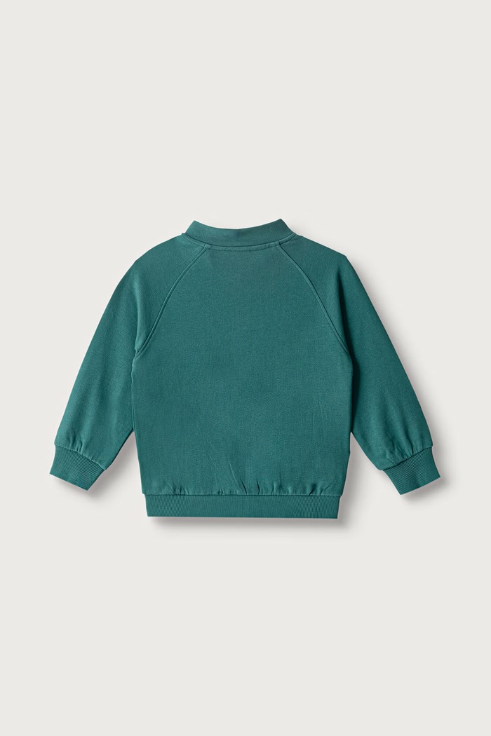 United Colors of Benetton Mikina na zips detská bavlnená 3J70G504I.P.Seasonal tyrkysová AW26