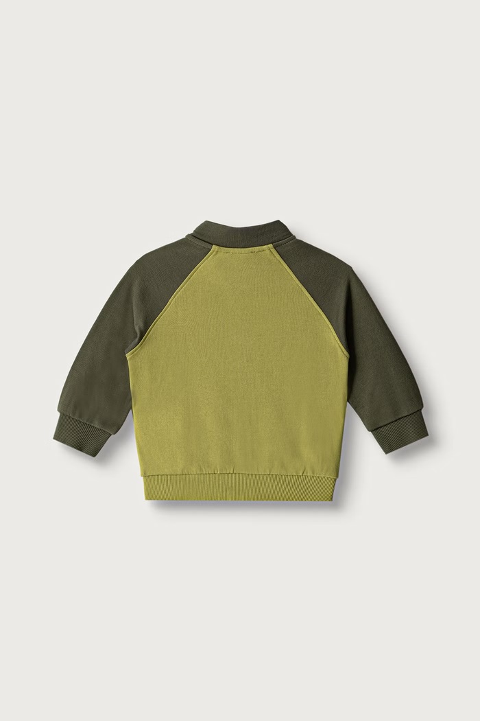 United Colors of Benetton Mikina na zips detská bavlnená 3J70G504I.P.Seasonal zelená AW26