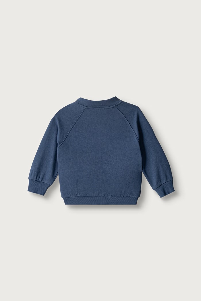 United Colors of Benetton Bluza rozpinana dziecięca bawełniana 3J70G504I.P.Seasonal niebieski AW26