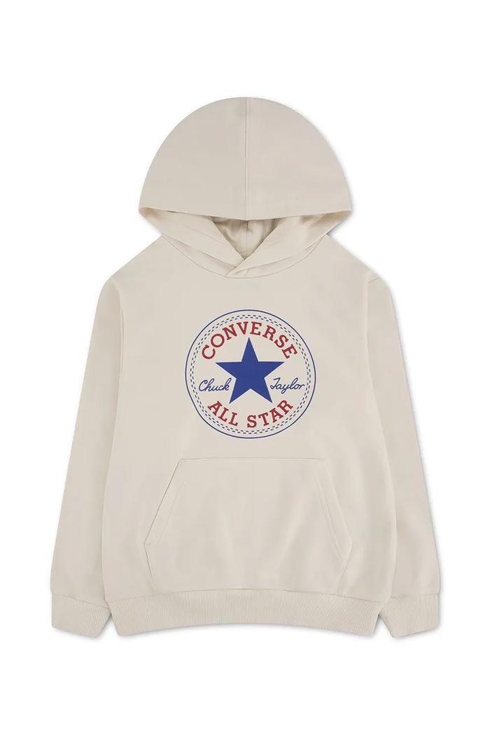 Converse Bluza z kapturem dziecięca z bawełną biały 9CJ628