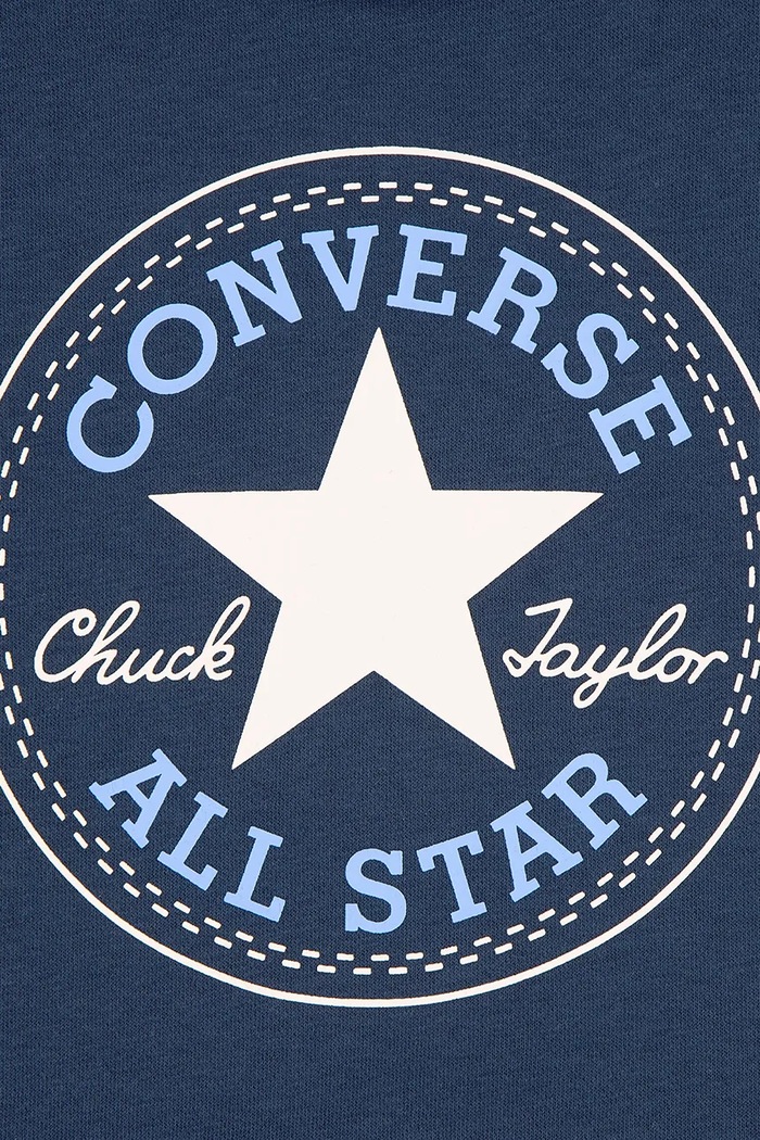 Chłopiec Converse Bluza z kapturem dziecięca z bawełną 8CJ628 granatowy