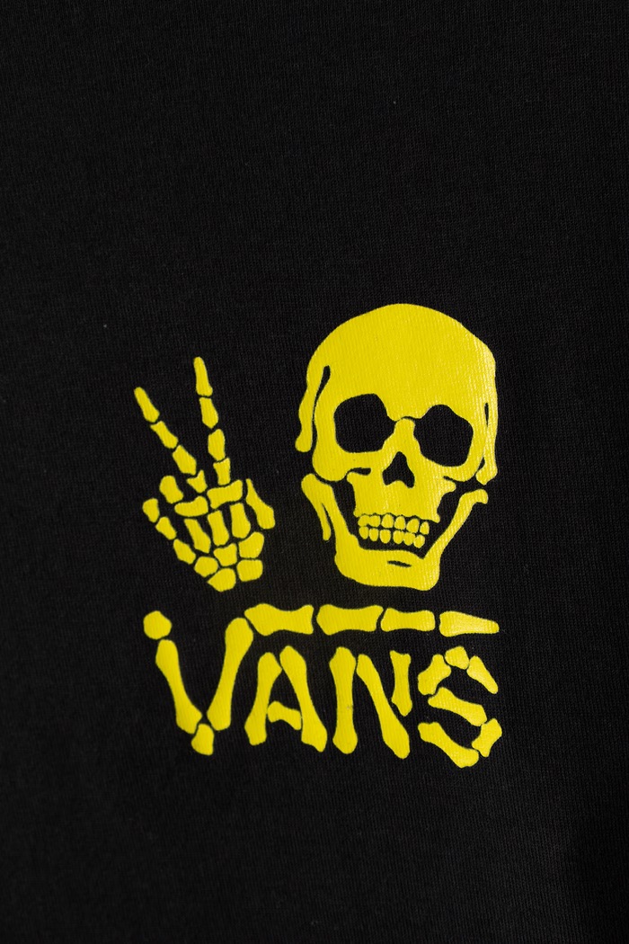 Chlapec Vans Tričko s dlhým rukávom detské bavlnené Arm Bones Twofer VN000WA8 čierna