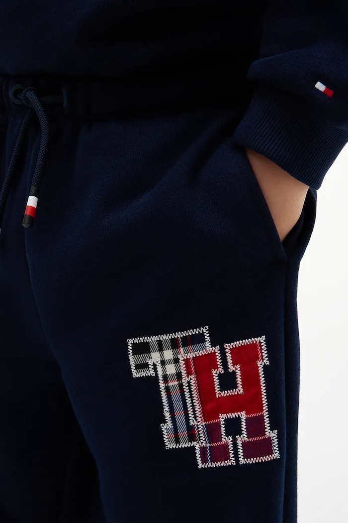 Bluza dziecięca z bawełną Tommy Hilfiger granatowy KS0KS00788.9BY2