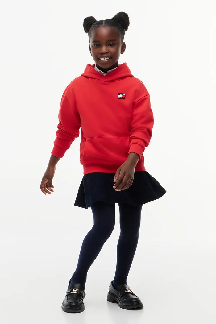 Tommy Hilfiger bluza z kapturem dziecięca bawełniana czerwony KS0KS00772.104.122.9BY2