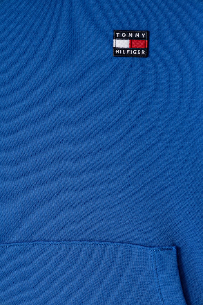Bluza z kapturem dziecięca bawełniana Tommy Hilfiger KS0KS00772.104.122.9BY2 niebieski