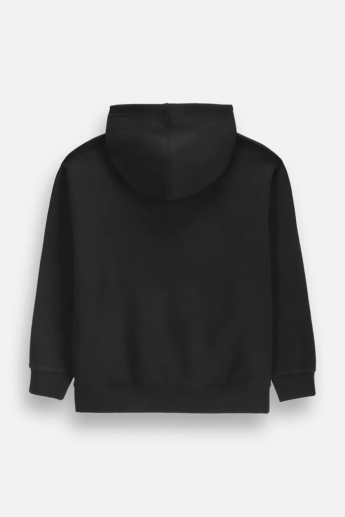 Coccodrillo Bluza z kapturem dziecięca z bawełną ZC6132301GBJ czarny AW26