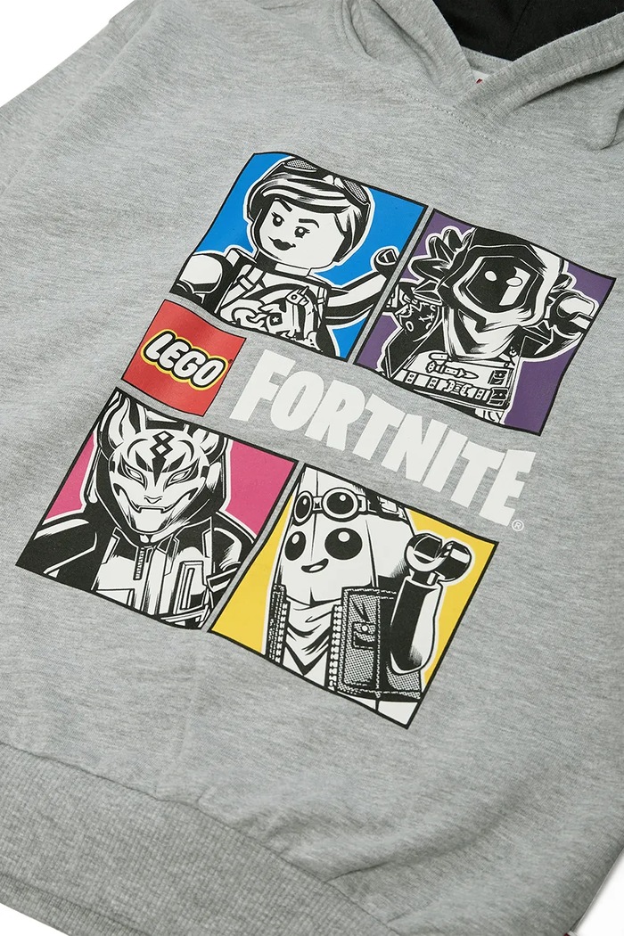 Chłopiec Lego Bluza z kapturem dziecięca bawełniana LWSIAN 700 60.1101.1968 szary