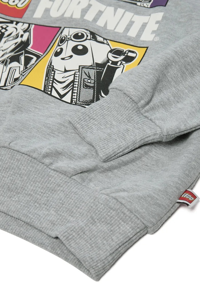 Bluza z kapturem dziecięca bawełniana LWSIAN 700 Lego 60.1101.1968 szary