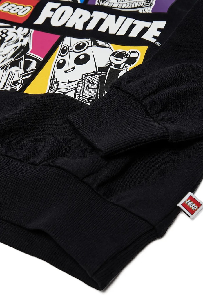 Bluza z kapturem dziecięca bawełniana LWSIAN 700 Lego 60.1101.1968 czarny
