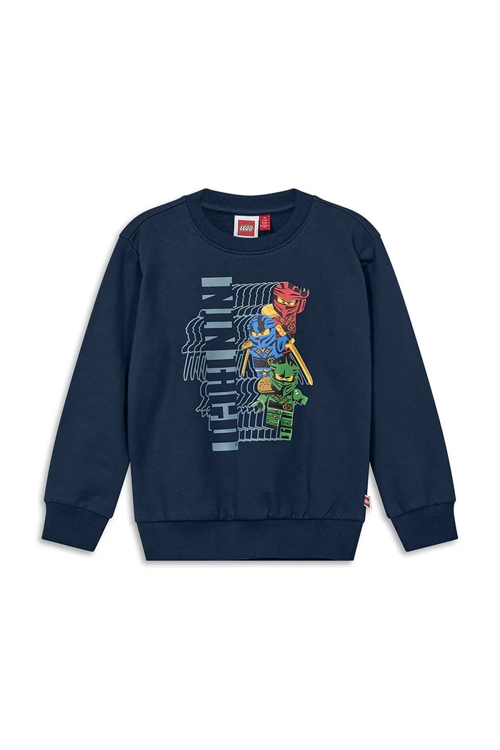 Lego Bluza dziecięca bawełniana LWSIAN 714 granatowy 60.1101.1561