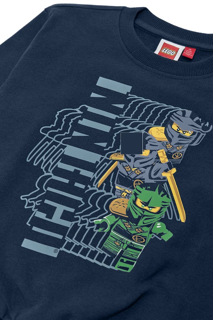 Chłopiec Lego Bluza dziecięca bawełniana LWSIAN 714 60.1101.1561 granatowy