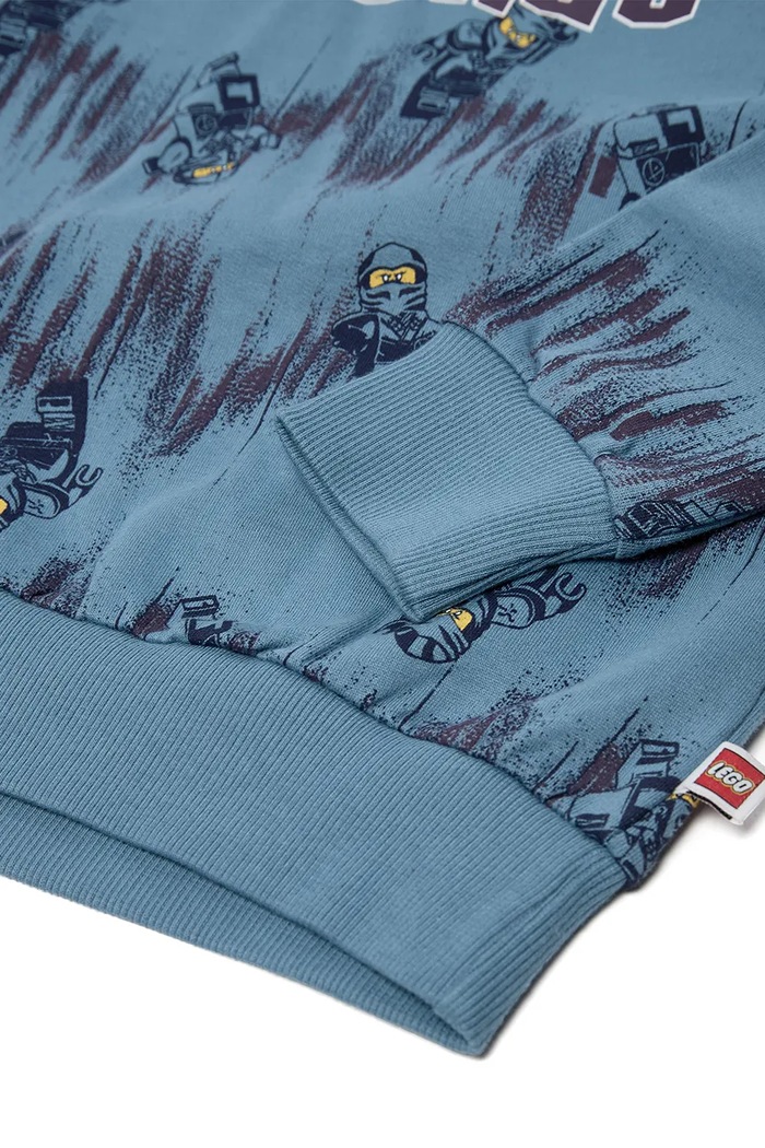 Bluza z kapturem dziecięca bawełniana LWSIAN 713 Lego 60.1101.1558 niebieski
