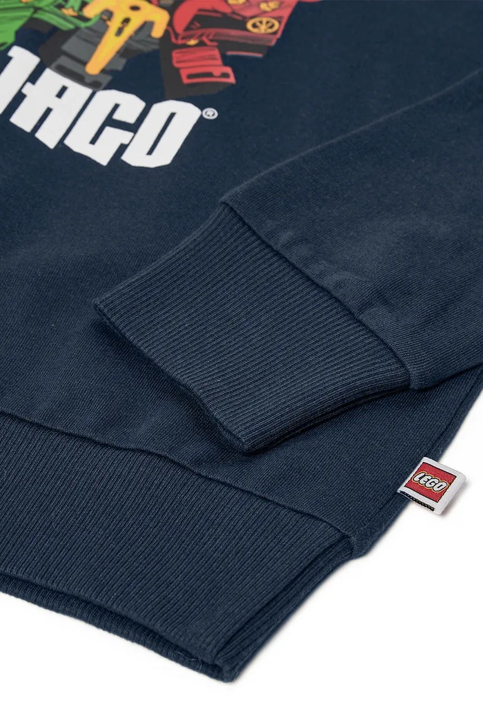 Bluza z kapturem dziecięca bawełniana LWSIAN 111 Lego 60.1101.1499 granatowy