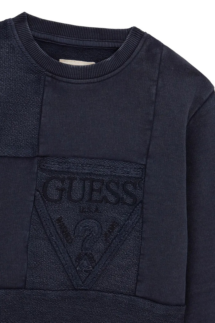 Chłopiec Guess Bluza dziecięca bawełniana N6BQ06.K6115.9BY2 granatowy