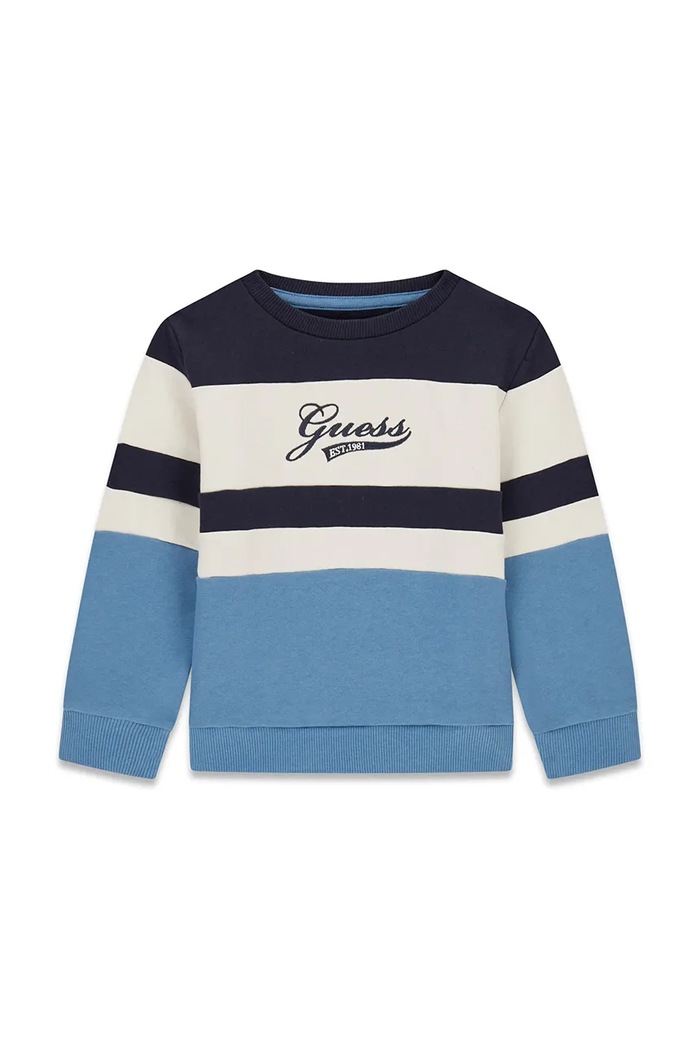 Guess Bluza dziecięca bawełniana niebieski N6BQ05.K6114.9BY2